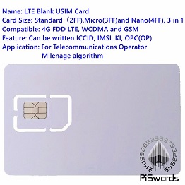 blank lte fdd usim 4g sim card